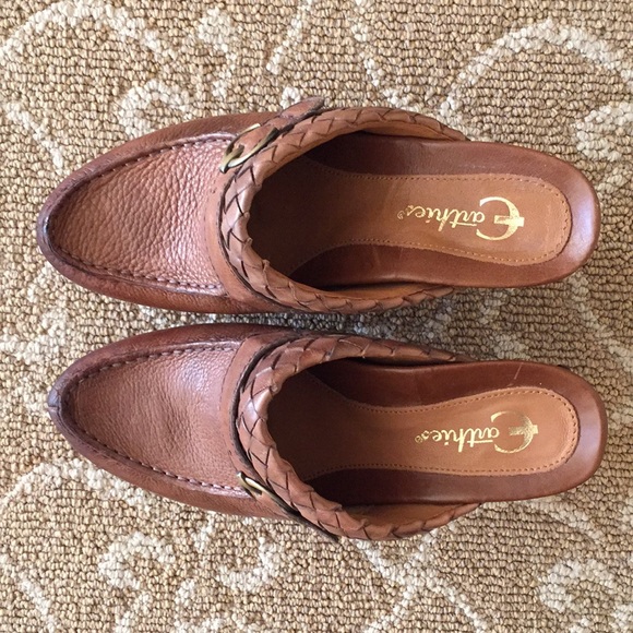 Earthies Studded Platform Chunky Heel Leather Mule - Picture 2 of 6